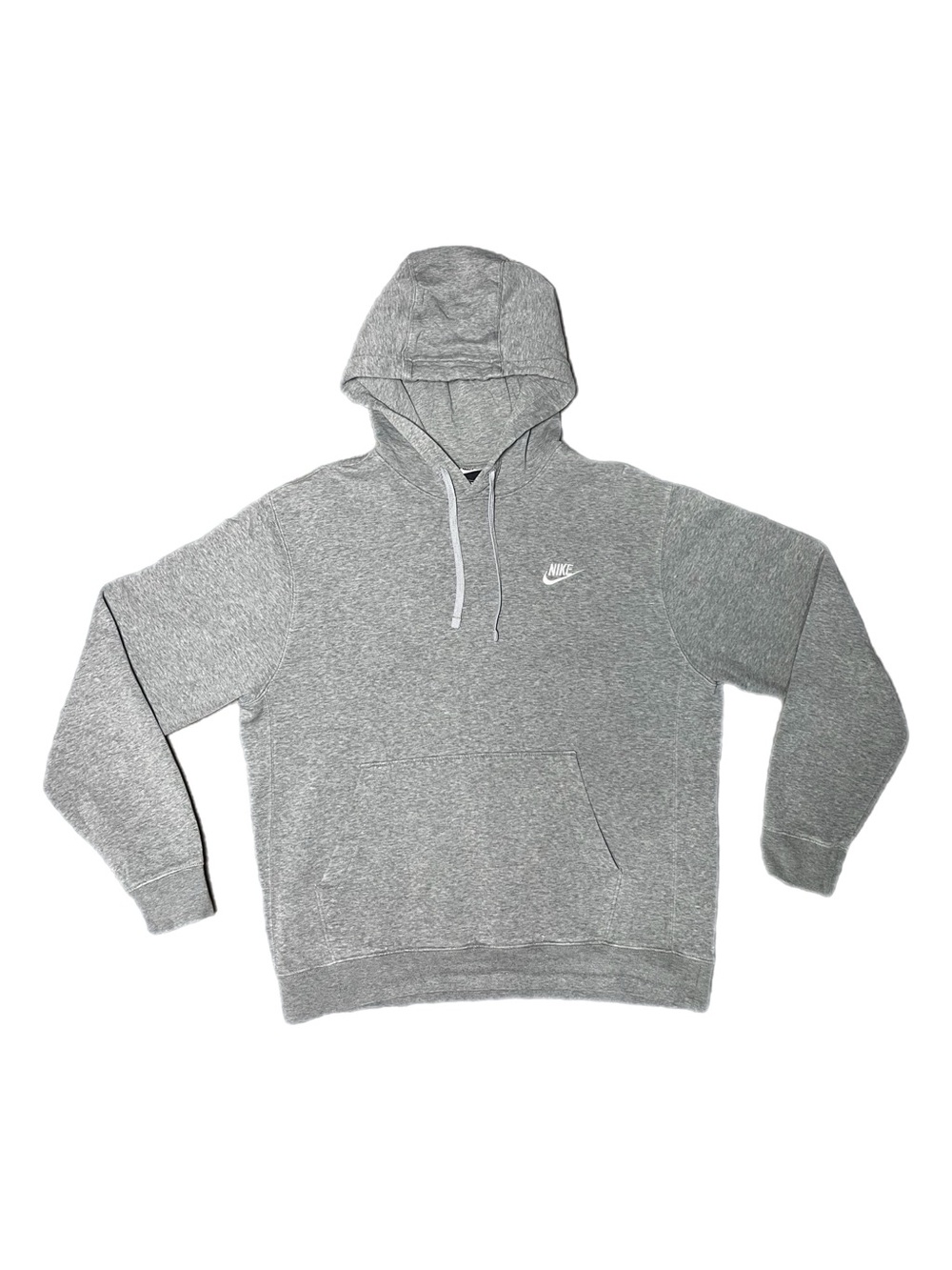 Mens NIKE Embroidered Gray Hoodie